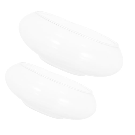 FONDOTIN 2pcs Glass Hydroponic Planter Vase round Bowl for Water Lilies Turtles