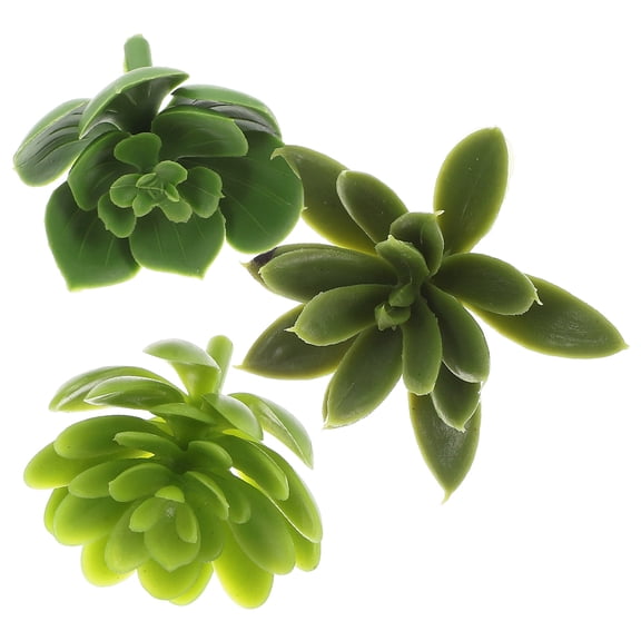 FONDOTIN Decorative Succulent Twig Simulated Succulent Sticks Green 3PCS Home Decoration