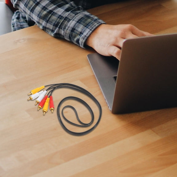 FONDOTIN Av Cord Stereo Audio Cable Red 3 Pairs