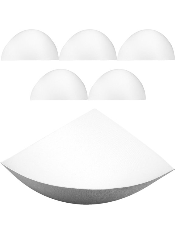 3 Pairs Removable Pads for Bathing Suit White Comfortable Material for Women A Cup Fit