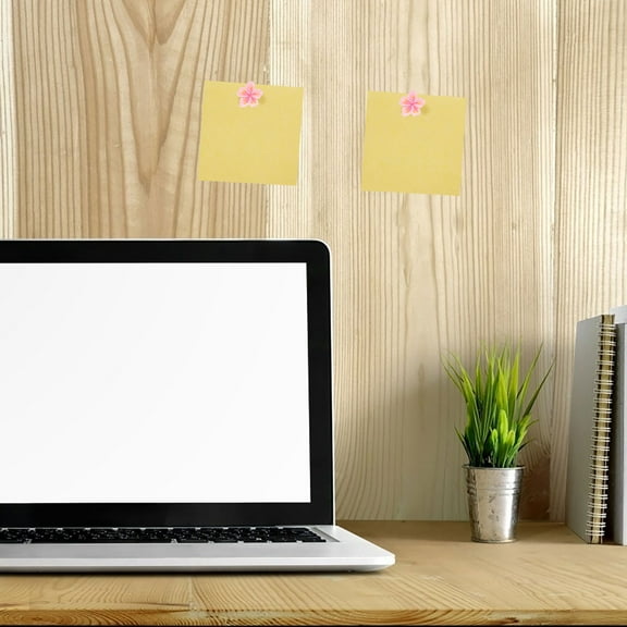 FONDOTIN 30Pcs Cute Pink Flower Decorative Thumb Tacks for Wood and Wall Hangings 1.2x0.8x0.6in