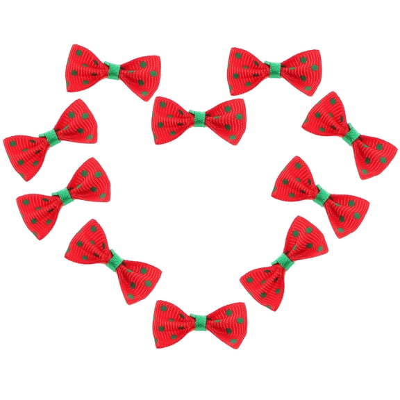 FONDOTIN Mini Ribbon Craft Bows Bowtie 30Pcs Diy Crafting