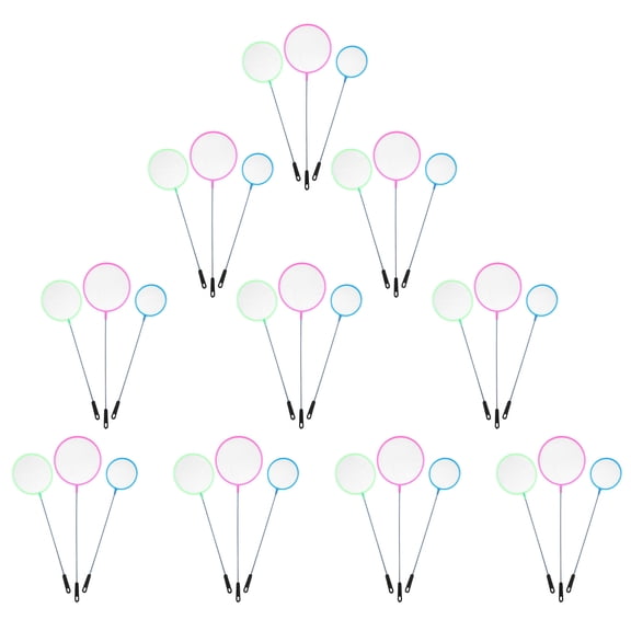 FONDOTIN 30Pcs Small Fish Landing Net Assorted Friendly Dense Mesh for Dish Tanks