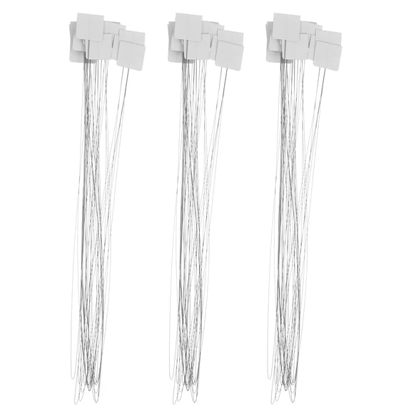 FONDOTIN 30Pcs Needle Threaders Set White Efficient Thread Puller for Hand Sewing and Embroidery
