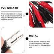 FONDOTIN 30pcs Plastic Electrical Alligator Clips Wires for Remote Spaces and Teaching Equipment