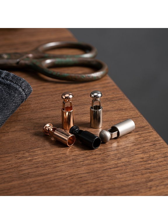 32Pcs Metal Cord Stopper for Hoodie Drawstrings Metal Ends Caps Assorted Colors Daily Use