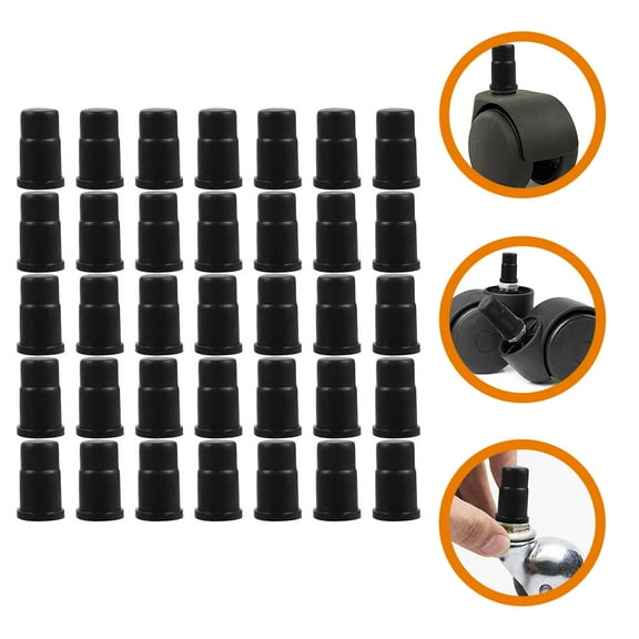 FONDOTIN 35pcs Caster Sockets Caster Sleeve for Daily Use in Wooden Furniture Assembly