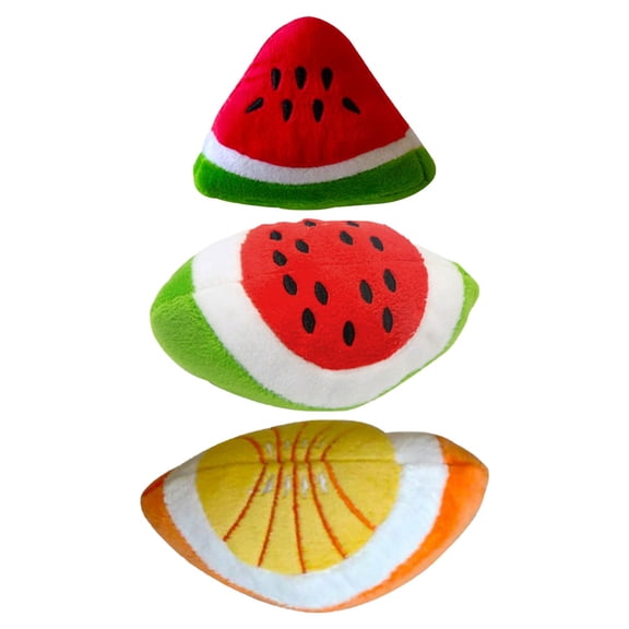 FONDOTIN 3Pcs Assorted Color Puppy Bite Plaything with Vocalizing and Exercise Features for Dogs