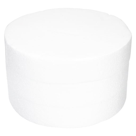 FONDOTIN White Foam Discs for Crafts, Floral Arrangements, Cake Decorating, Projects - Pack of 3 Pieces