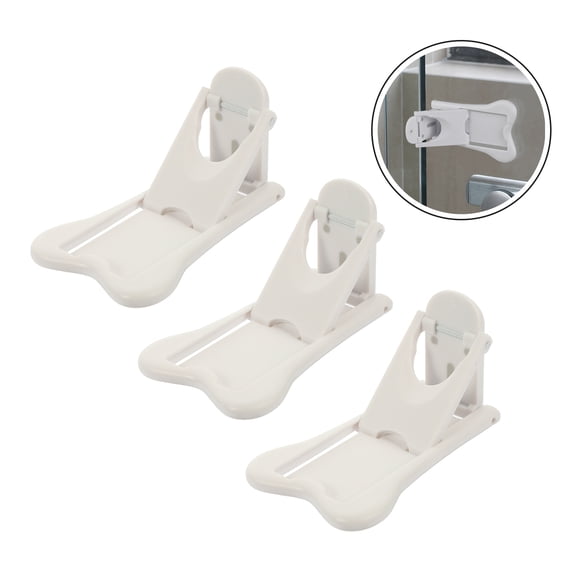 FONDOTIN Fondotin Childproof Sliding Window Locks, White ABS, Reliable and Durable 3Pcs