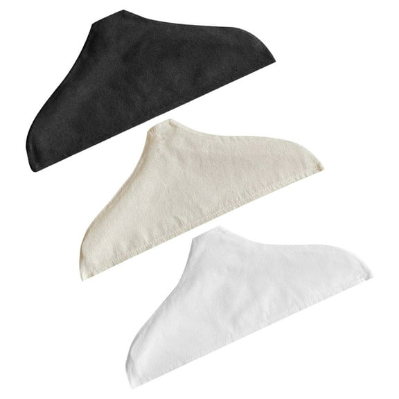 FONDOTIN 3pcs Anti-slip Hanger Guards Cotton Linen Blend for Wardrobe Organization