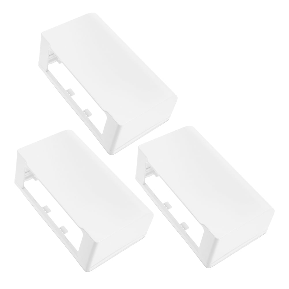 FONDOTIN 3pcs Flip Outlet Box Covers Acrylic Weatherproof Outlet Cover Socket Box 86 Type Waterproof Receptacle Protector for Bathroom Kitchen