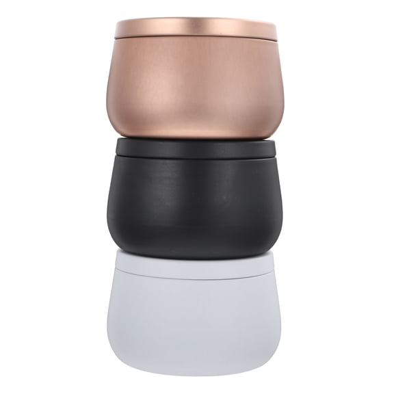 FONDOTIN 3pcs Storage Tins With Lids For Business Trips Rose Gold