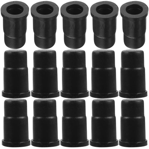 FONDOTIN 40Pcs Caster Socket Abs Black Replacement Furniture Insert Socket Cylindrical Wear Resistance