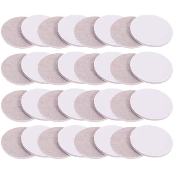 FONDOTIN 40Pcs Felt Furniture Strips for Non Slip and Floor Protection 1.57x1.57x0.24in Grey