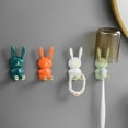 thumbnail image 1 of FONDOTIN 4Pcs Bag Hooks For Wall Abs Material Simple Structure For Home Decor Room Organization, 1 of 8