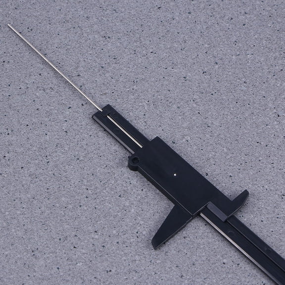 FONDOTIN 4-Pack Black Plastic Caliper Gauge with Sliding Scale for Accurate and Easy Measurement Tasks