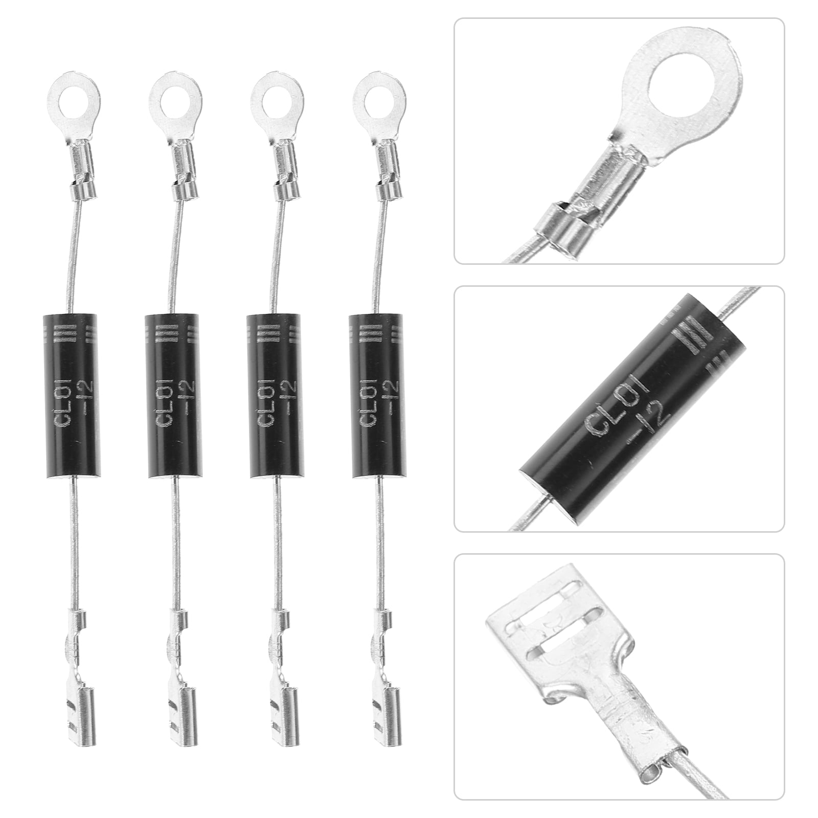 FONDOTIN 4Pcs CL01-12 Microwave Oven Diode with High-efficiency Heating and Low Energy Consumption