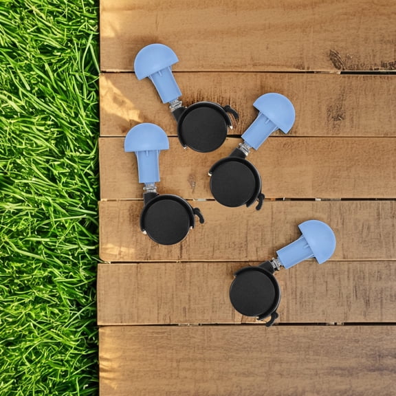 FONDOTIN 4Pcs Caster Wheels Secure Design Home Use Pet Care Furniture Rollers 4.13X1.97X1.18In