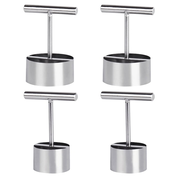 FONDOTIN 4-Pack Metal Fruit Core Removers with Comfortable Ergonomic Handles, Easy-to-Use Kitchen Fruit Tools for Home Use