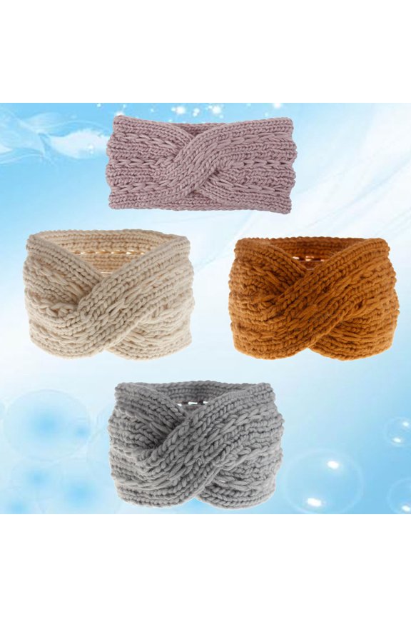 Handmade Hair Accessories Cross Headdress for Decoration in Assorted Colors 4Pcs