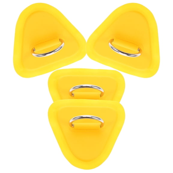 FONDOTIN 4Pcs D-shaped PVC Buckle for Canoeing and Sailing Hardware 3.54X3.14X0.39In