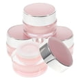 thumbnail image 1 of FONDOTIN Set of 4 Acrylic Airless Lotion Jars for Travel, Cream Storage Containers, Refillable Skincare Dispensers, 1 of 8