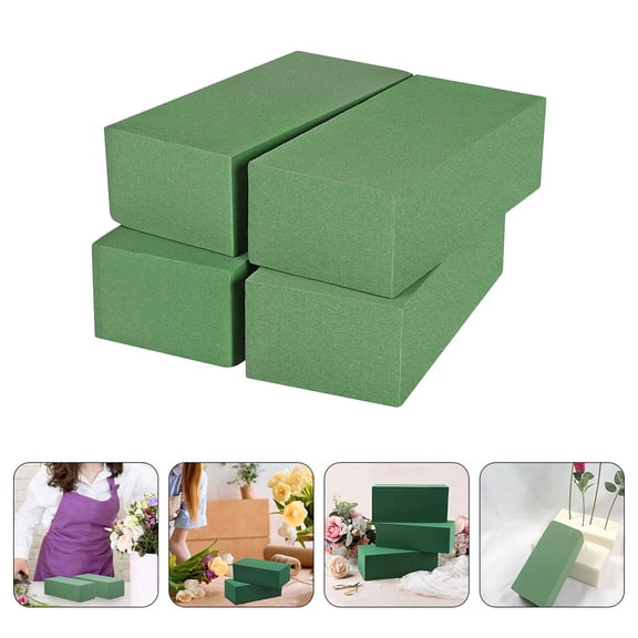 FONDOTIN 4-Pack Fresh Flower Floral Foam Mud for Easy Decorating with Multiple Uses and Freshness