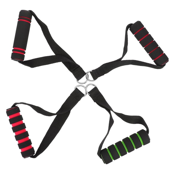 FONDOTIN 4Pcs Resistance Band Handles Ergonomic Rubber Foam for Home Use