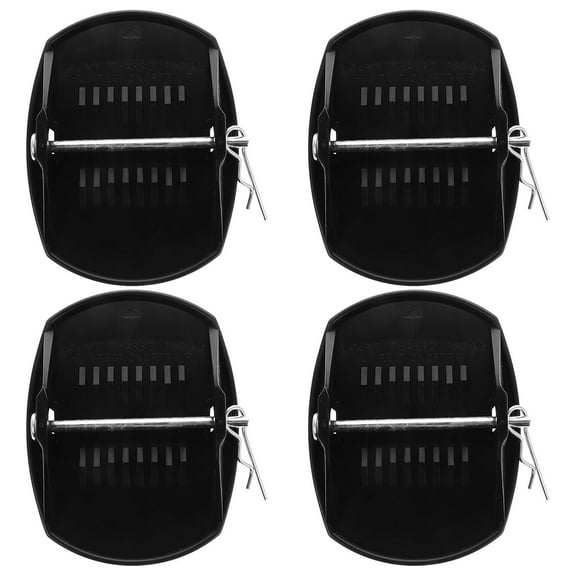 FONDOTIN Stabilizer Jack Pad Black 4Pcs Heavy Duty