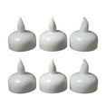 thumbnail image 1 of FONDOTIN Set of 4 Small Round White Floating Candles for Wedding, Party, and Home Decor Ambiance, 1 of 8