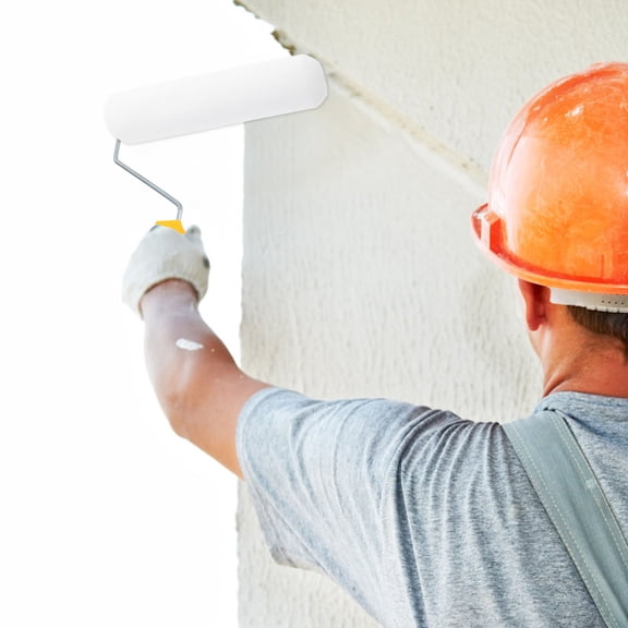 FONDOTIN 4Pcs Sponge Rollers White High Density for Professional Painting Needs