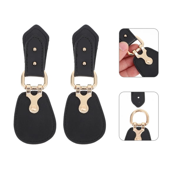 FONDOTIN 5 Pairs Black Sew-On Toggle Closures for DIY Craft Projects