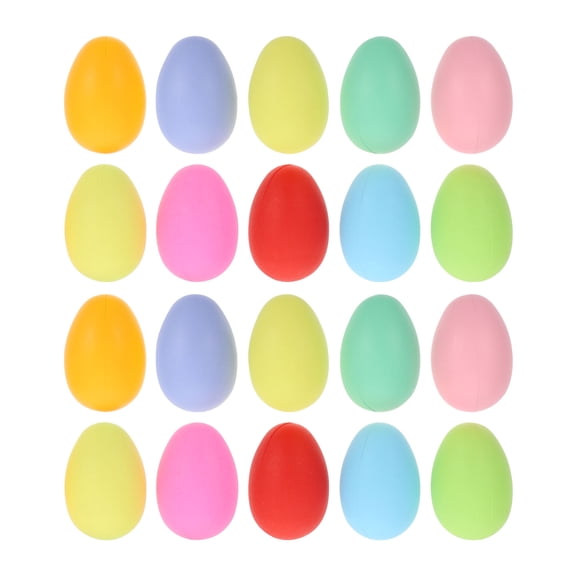 FONDOTIN 50 Pieces Easter Plastic Decorations Assorted Colors for Hanging Pendants and Home Decoration