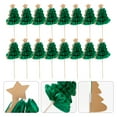 thumbnail image 1 of FONDOTIN 50Pcs Christmas Tree Style Olive Green Wooden Picks For Housewarming present, 1 of 8