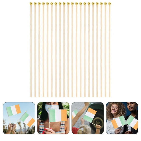 FONDOTIN Flagpole For Festive Atmosphere 50Set 15.72X0.31X0.31in