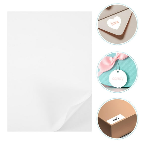 FONDOTIN 50Pcs Craft Single Sided Adhesive Sheets for Paper Plastic Fabric and More