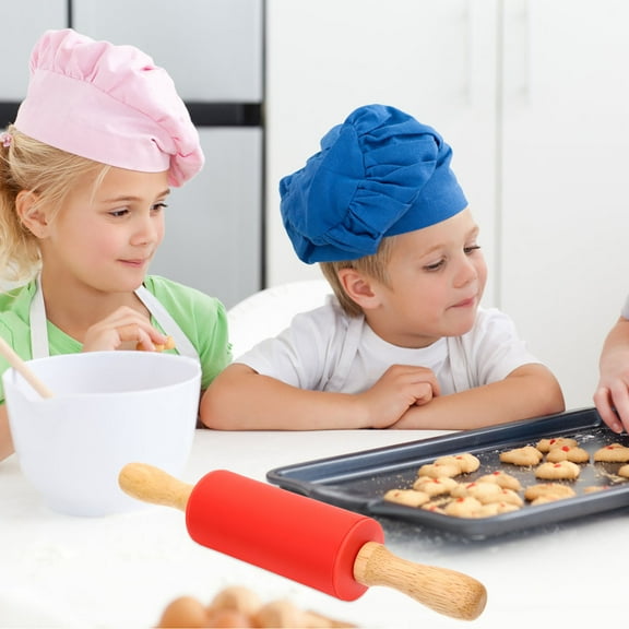 FONDOTIN Cooking Rolling Pin Baking Silicone 5Pcs