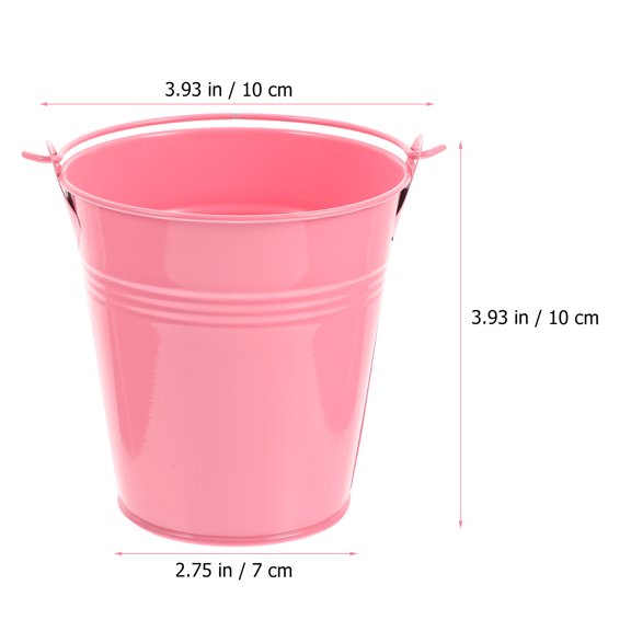 FONDOTIN Set of 5 Iron Flower Pots Vintage Style for Home and Garden Decoration