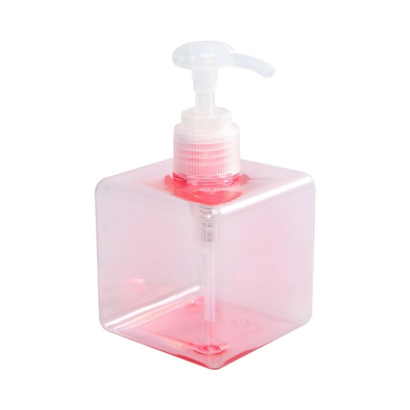 FONDOTIN Transparent Plastic Pump Bottles for Liquids Refill Travel Use, Set of 1, Leak-Proof and Portable