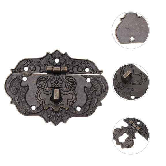 FONDOTIN 5Pcs Toggle Latch Lock Vintage Buckle Lock Black for Luggage