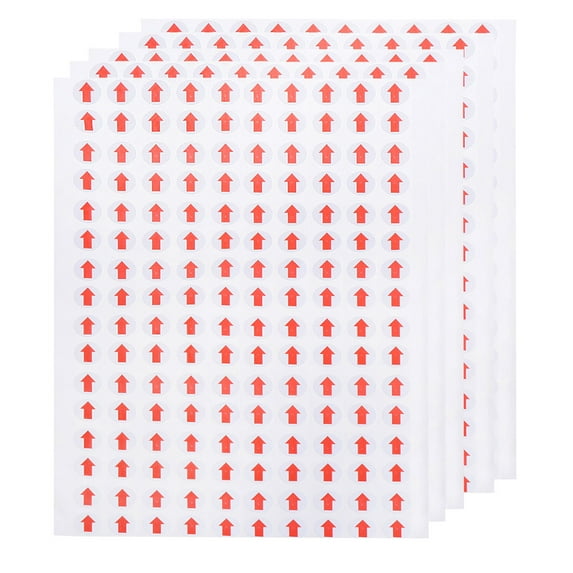 FONDOTIN 60 Sheets Indicating Direction Decals Round Colored Stickers ...