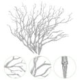 thumbnail image 1 of FONDOTIN Artificial Twigs and Branches Silver Plastic 6pcs 13.8X7.9X2in, 1 of 8