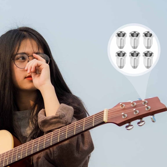 FONDOTIN 6Pcs Guitar String Ferrules for Guitar Lovers and Players in Maintenance