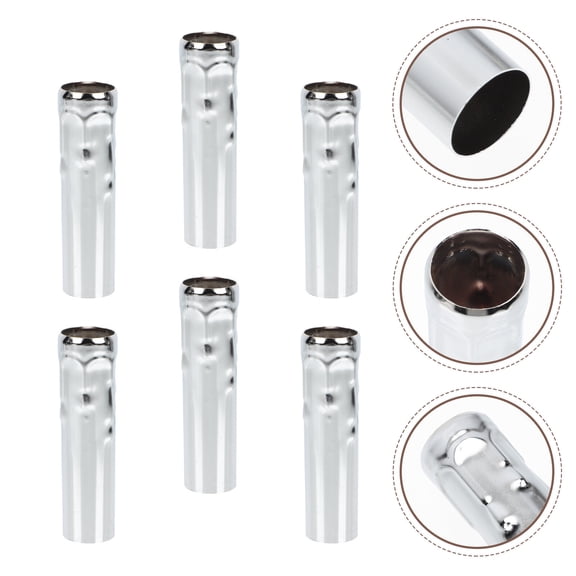 FONDOTIN 6Pcs Straight Pipe Lamp Stem Kit Retro Chandelier Iron Home Decor