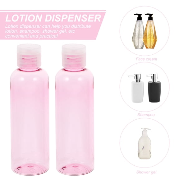 FONDOTIN portable squeeze bottles Travel Dispenser Bottle Toiletries Liquid Storage for Women 6PCS