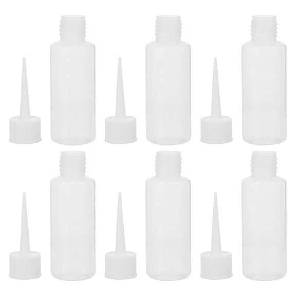 FONDOTIN 6Pcs Refillable Empty Bottle Plastic Squeeze Bottles For Diy 50Ml