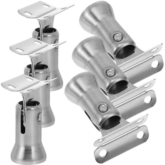 FONDOTIN 6Pcs Stair Railing Bracket Stainless Steel Handrail Holders for Stairway Banister Support