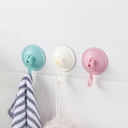 FONDOTIN Wall Hooks For Coats Suction Cup Hook PP Hanging Household Users Home Use 6Pcs
