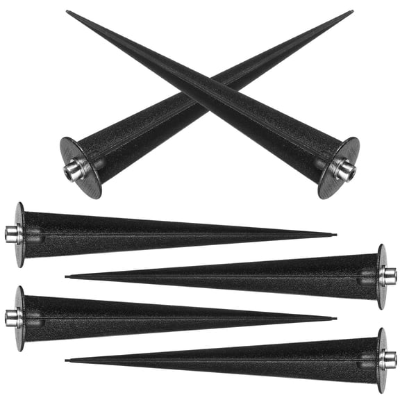 FONDOTIN 6Pcs Aluminium Alloy Garden Light Stakes with Screws for Outdoor Solar Lights